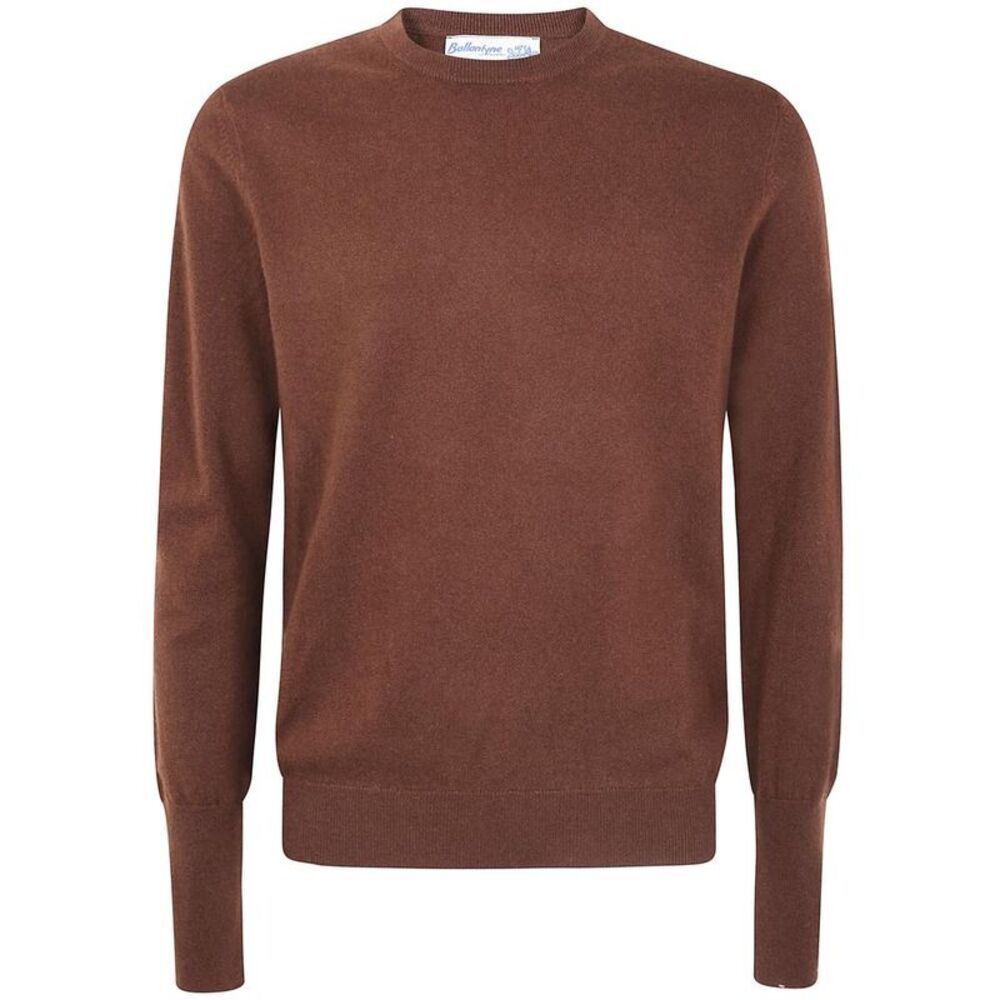 BALLANTYNE Men's Crew Neck Long Sleeve Sweater Men BROWN Sweaters & Cardigans